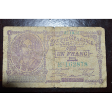 Бельгія 1 франк 1918год