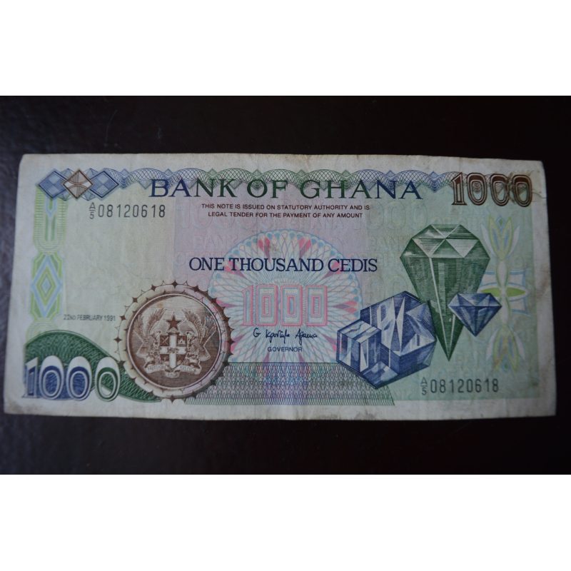 Гана/Ghana 1000 Cedis 1991год Pick 29a (1) Гана/Ghana 1000 Cedis 1991год Pick 29a (1)