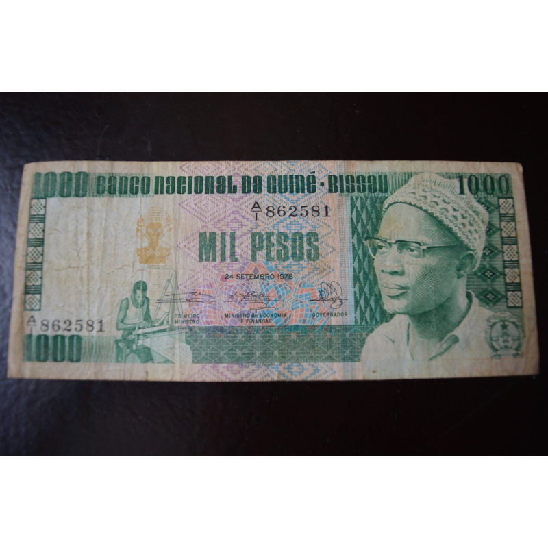 Гвінея Біссау 8b GUINEA-BISSAU 1000 PESOS 1978 (БО) Гвінея Біссау 8b GUINEA-BISSAU 1000 PESOS 1978 (БО)