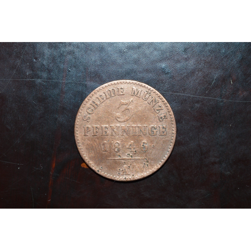 120 частина таллера/ 3 пфенинга 1846р Німеччина