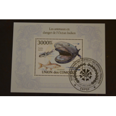 Комори. Марки. Фауна. Блок. 2010 рік (У-5)