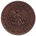 Монета 5 злотих. 1975-86 рік, Польща.(В)
