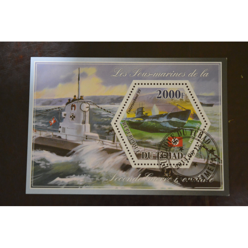 Чад. Марки. Транспорт. Блок. 2014 рік (У-5)