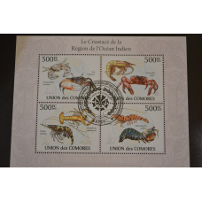 Комори. Марки. Фауна. Блок. 2009 рік (В-5)