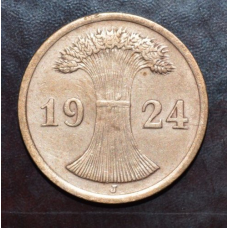 Німеччина 2 пфенинга 1924 рік J