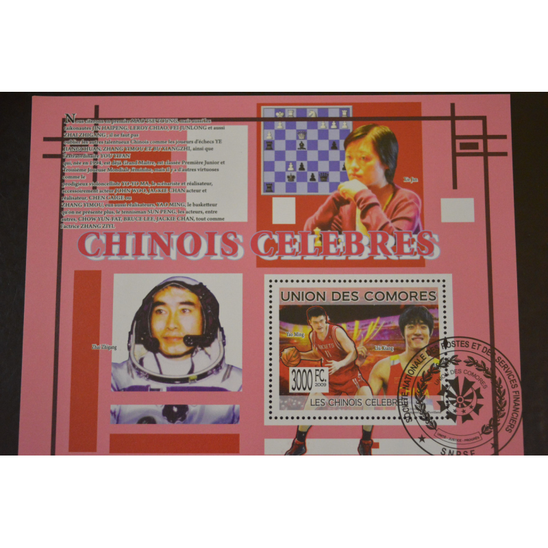 Комори. Марки. Історія. Особистості. Блок. 2009 рік (В-5) Комори. Марки. Історія. Особистості. Блок. 2009 рік (В-5)