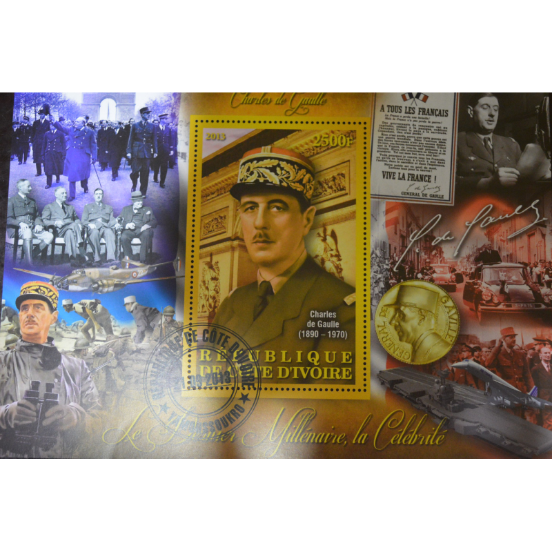 Кот Д“івуар. Марки. Історія. Особистості. Блок. 2012 рік (В-5) Кот Д“івуар. Марки. Історія. Особистості. Блок. 2012 рік (В-5)