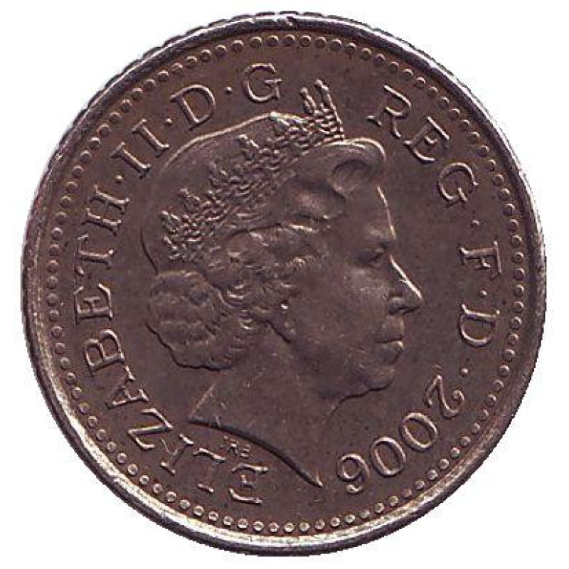 Монета 5 пенсів. 2006 рік, Великобританія. Монета 5 пенсів. 2006 рік, Великобританія.
