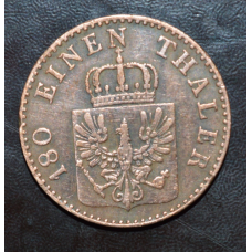 Німеччина 2 пфеннинга 1855год Пруссія. А