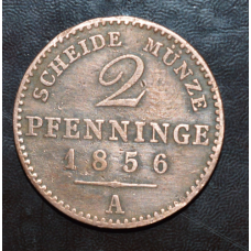 Німеччина 2 пфеннинга 1856год А