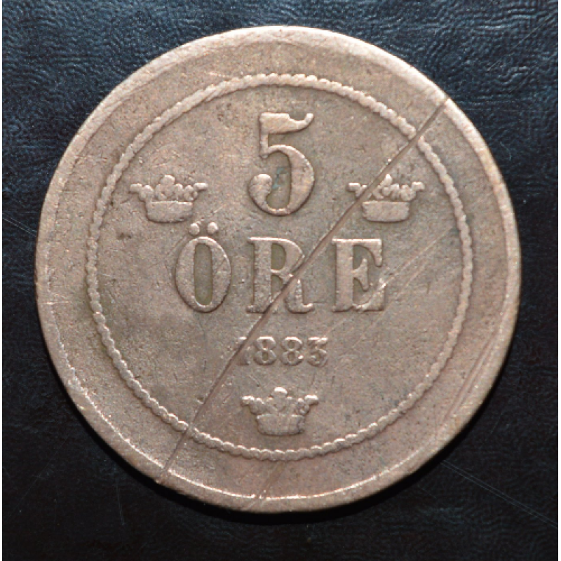 Швеція 5 ері 1883 р