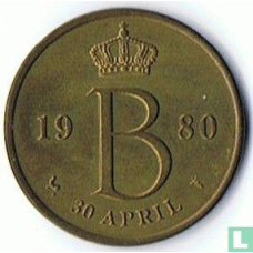 Жетон Королівського монетного двору Нідерландів Legpenning Rijksmunt 1980 “30 April“