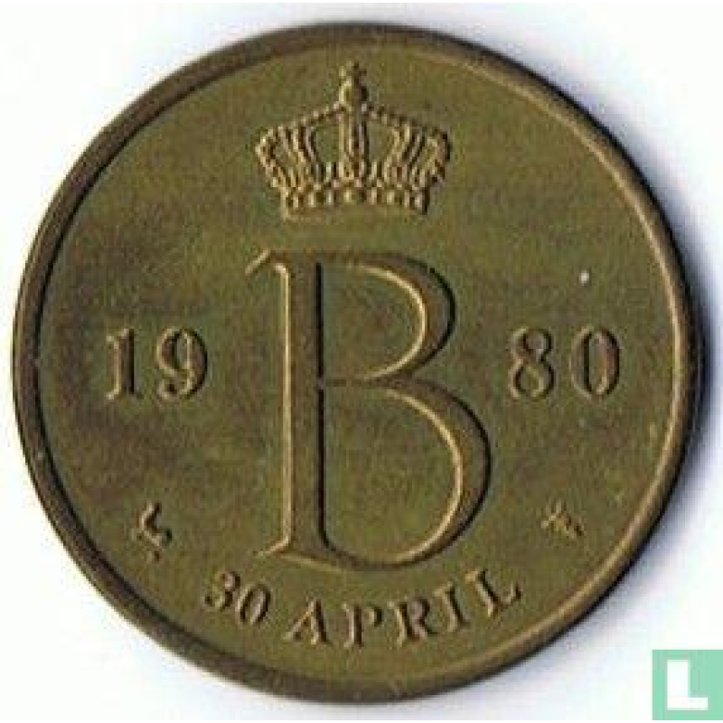 Жетон Королівського монетного двору Нідерландів Legpenning Rijksmunt 1980 “30 April“