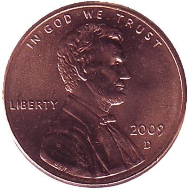 Юність Лінкольна. 1 цент (D), США, 2009 рік. Юність Лінкольна. 1 цент (D), США, 2009 рік.