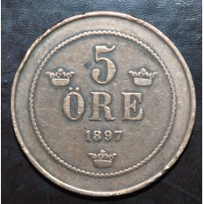Швеція 5 ері 1897 р