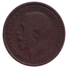 Монета 1/2 пенні. 1923 рік, Великобританія.