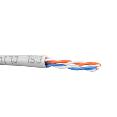 Кабель комп“ютерна вита пара UTP Cat.3 2x2x (0,43 CCA), діам.-3 мм, сірий, Omega