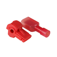 Клеми T-подібні обтискні швидкого монтажу, T1+MDFN1.25-250, 105°C, 10A/600V, Red