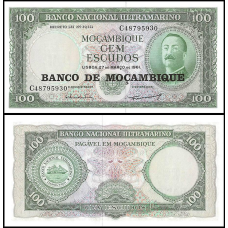 Мозамбік / Mozambique 100 escudos 1961(76) Pick 117 UNC