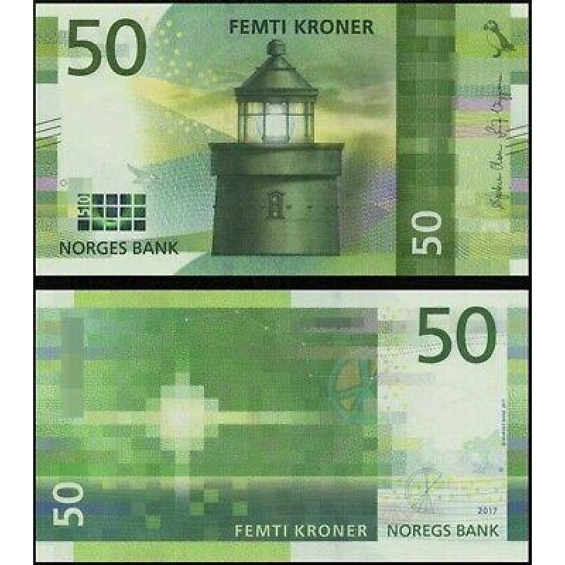 Norway Норвегия - 50 Kroner 2017 ( 2018 ) UNC P. 53 Norway Норвегия - 50 Kroner 2017 ( 2018 ) UNC P. 53