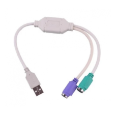 Перехідник USB AM/2*PS2, 20 см, Блістер Q25