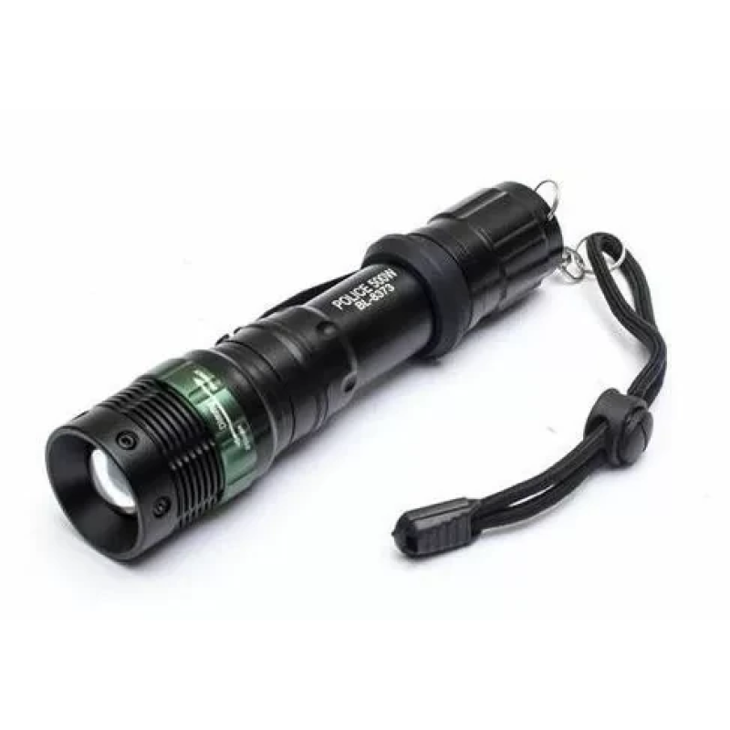 Ліхтарик Bailong BL-8373, 8-10ч роботи, алюміній, Bailong Liion 18650, АЗУ, СЗУ, BOX