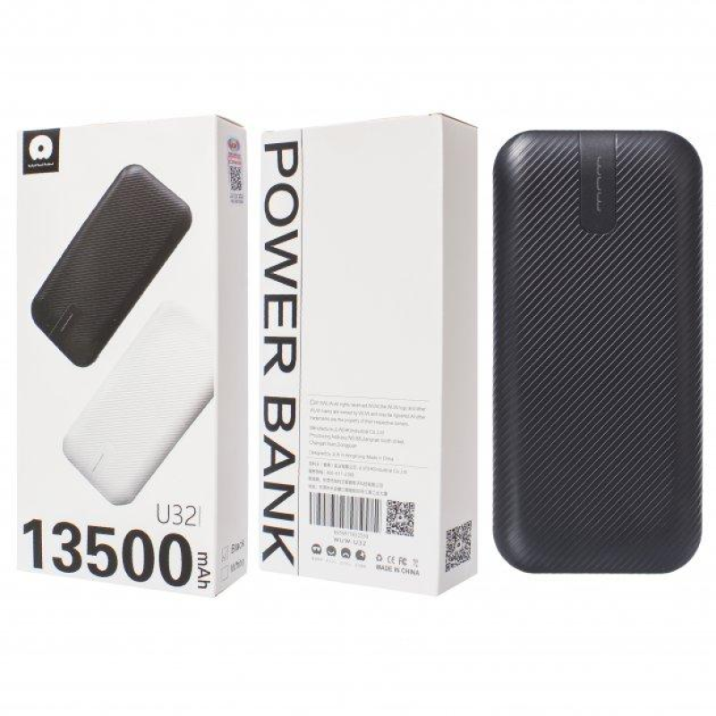 Power bank WUW U32 13500mAh Чорний Power bank WUW U32 13500mAh Чорний