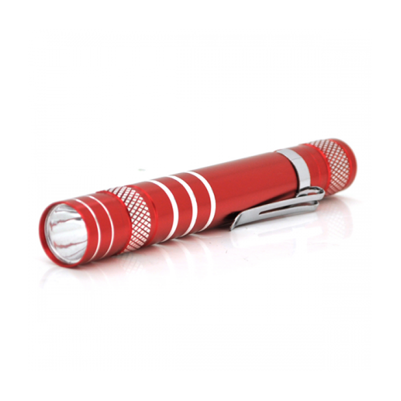Карманний ліхтар, 1LED, 1 режим, корпус- алюміній, харчування 2*А, 95*19м, Red, ОЕМ Карманний ліхтар, 1LED, 1 режим, корпус- алюміній, харчування 2*А, 95*19м, Red, ОЕМ