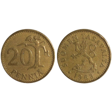 Монета 20 пенні. 1963,72,81,82 рік, Фінляндія.(БЖ)