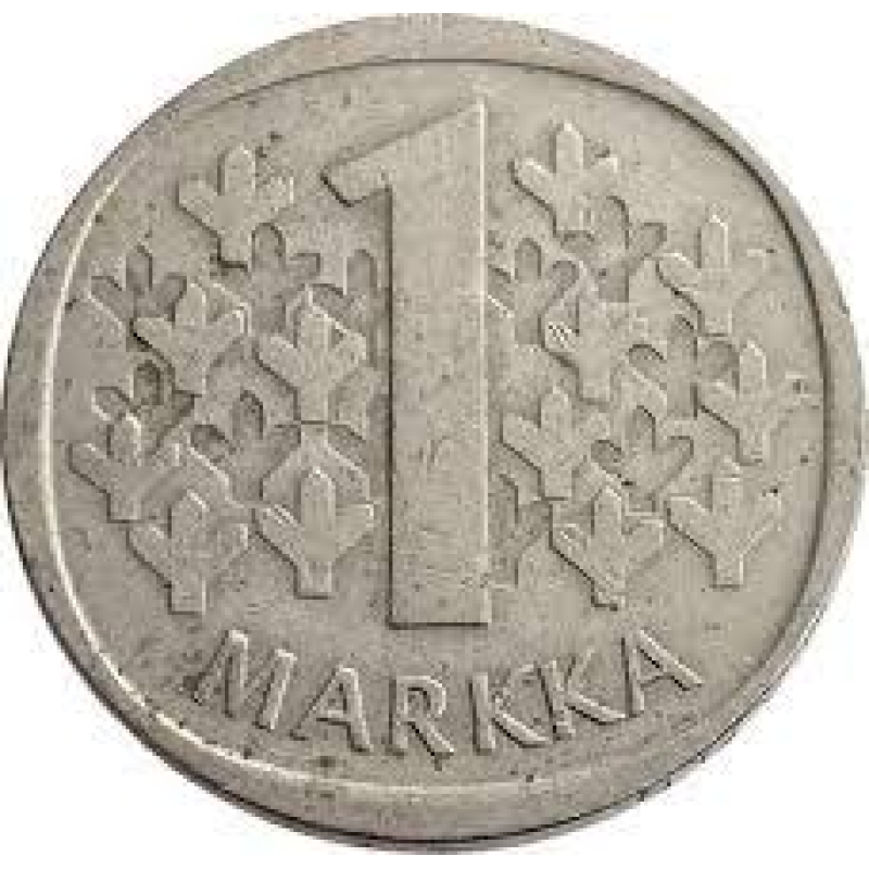 Монета 1 марка, 1969-1993 рік, Фінляндія.(БЖ) Монета 1 марка, 1969-1993 рік, Фінляндія.(БЖ)