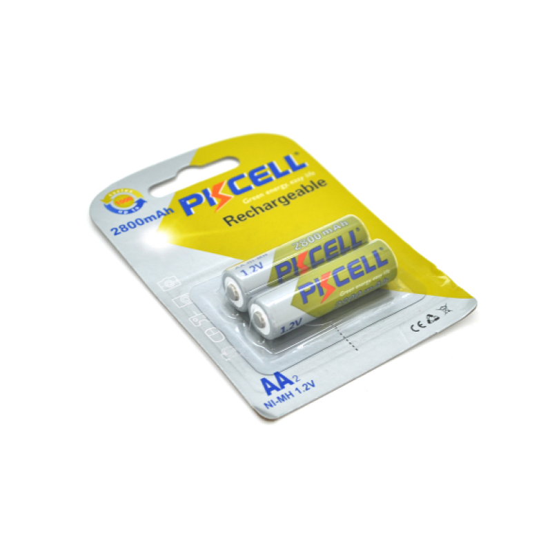 Акумулятор PKCEL 1.2V AA 2800mAh NiMH Rechargeable Battery, 2 штуки в блістері ціна за блістер, Q12 Акумулятор PKCEL 1.2V AA 2800mAh NiMH Rechargeable Battery, 2 штуки в блістері ціна за блістер, Q12