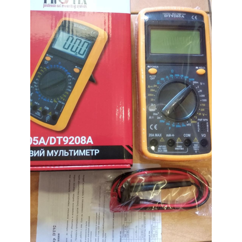 Цифровий мультиметр ProFix DT9205A