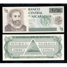 Нікарагуа 1/2 кордоба 1990 г UNC P-171