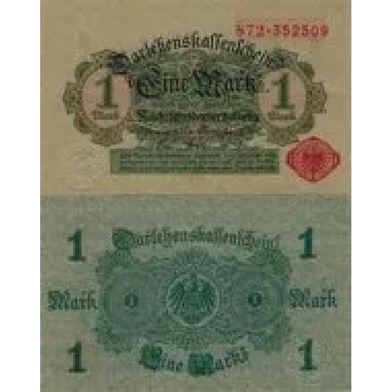 Германия 1 марка 1914г UNC P-51 Германия 1 марка 1914г UNC P-51