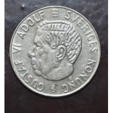 Швеція 1 крона 1956год (срібло)