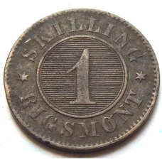 Данія 1 скіллінг, 1856 р