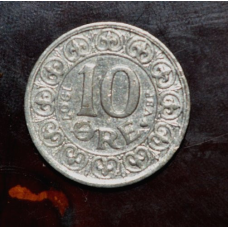 Данія 10 ері 1907год (срібло)