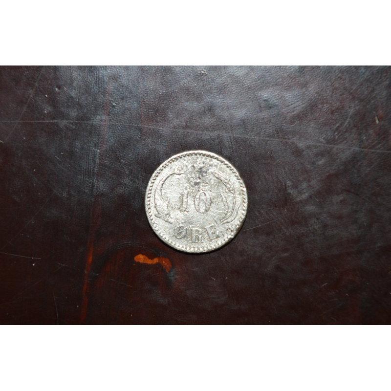 Данія, 10 оре, 1889 рік (Срібло) Данія, 10 оре, 1889 рік (Срібло)