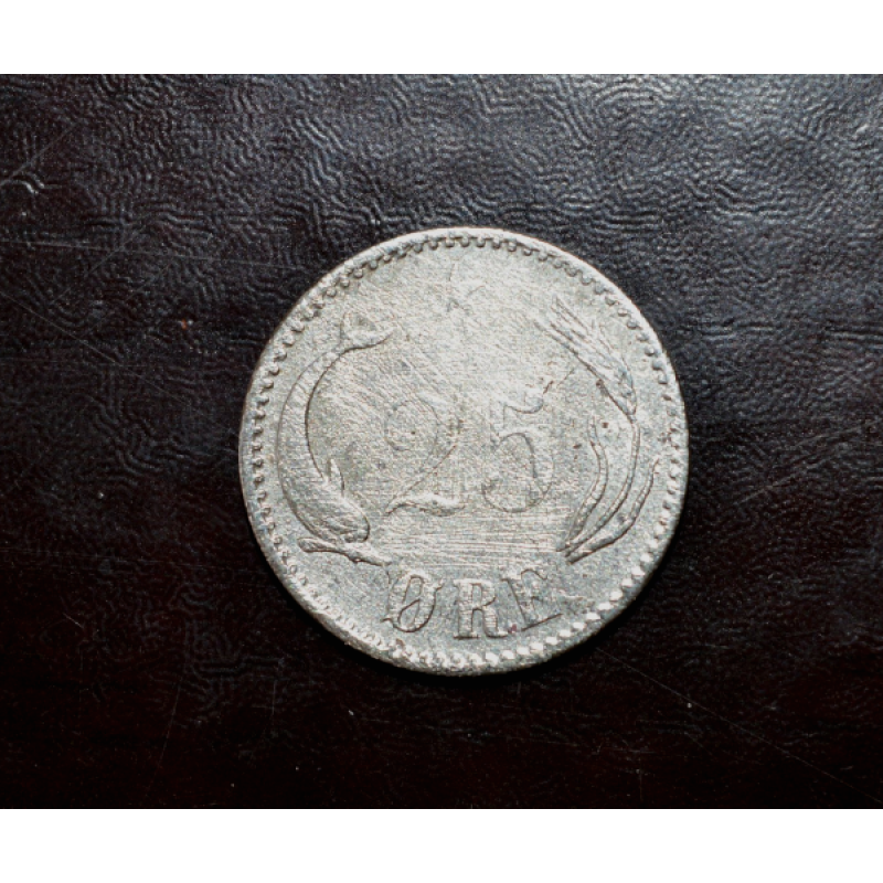Данія 2 ері 1874год (срібло) Данія 2 ері 1874год (срібло)