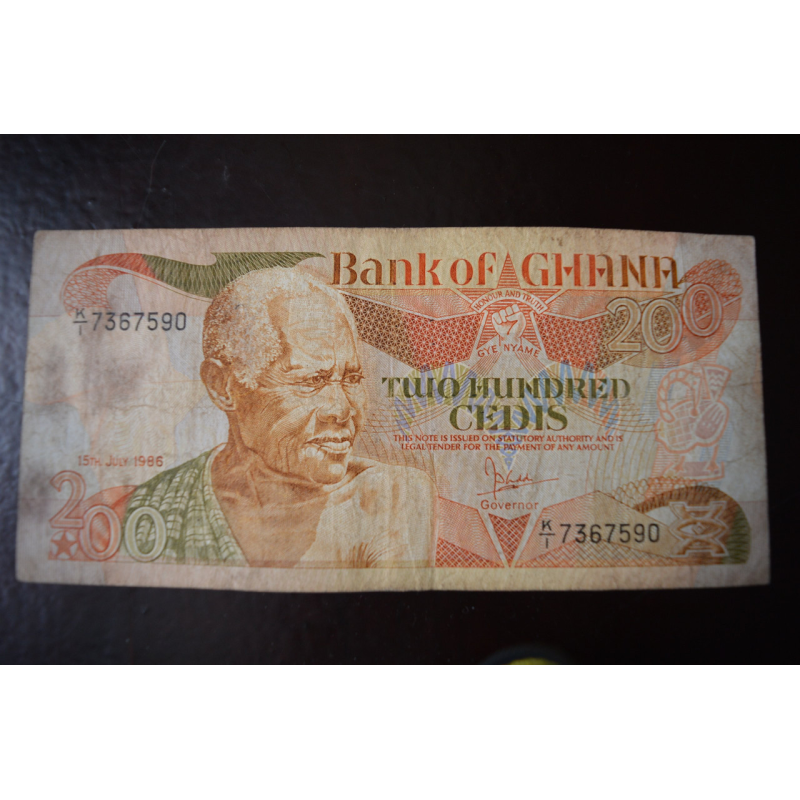 Гана/Ghana 200 Cedis 1986год Pick 27