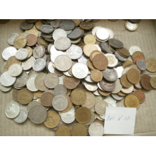 Гора іноземних монет! 500 шт. без Росії (Лот10)