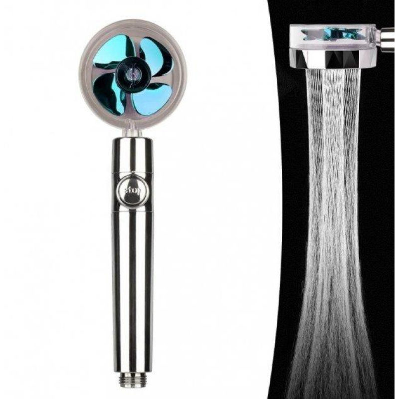 Насадка для душ з вентилятором Turbocharged Water Saving Shower