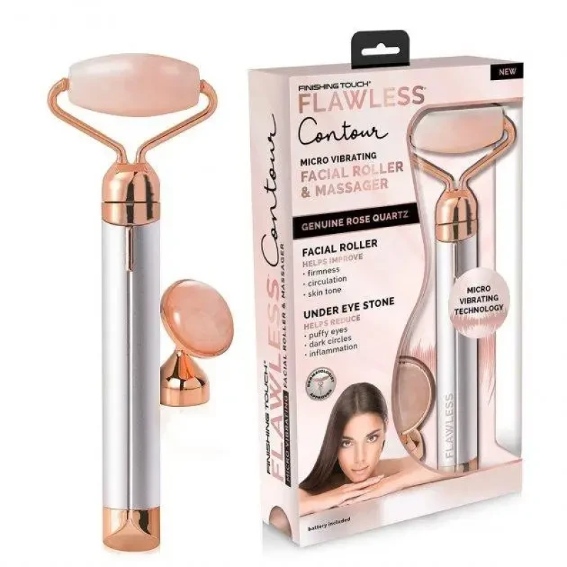 Електричний роллер масажер для обличчя Flawles Facial Roller Massager