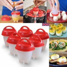 Філіконові форми для варіння яєць без шкаралупи набір з 6 штук Egg Boiler