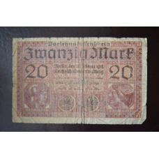 Німеччина 20 марок 1918 рік (Р-3) 4