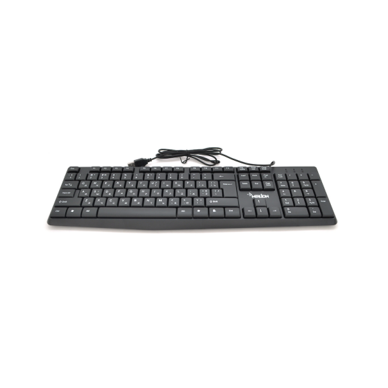 Клавіатура USB Merlion KB-ALFA, довжина кабеля 135см, (Eng/Укр/Рус), (460 x158x33 мм) Black, 104к, Q20 Клавіатура USB Merlion KB-ALFA, довжина кабеля 135см, (Eng/Укр/Рус), (460 x158x33 мм) Black, 104к, Q20