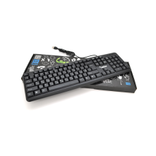 Клавіатура USB Merlion KB-888, довжина кабеля 135sм, (Eng/Укр/Рус), (460 x158x33 мм) Black, 104к, Q20
