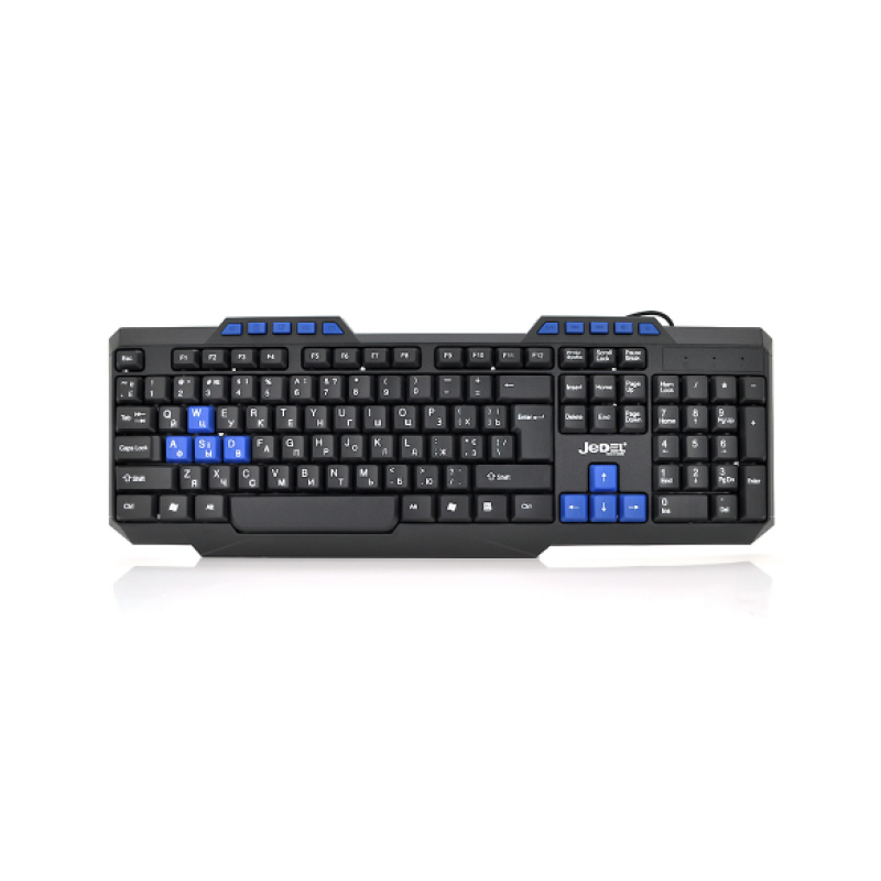 Клавіатура USB Jedel K518, (Eng/Pyc),( 435x130x21), 112k, Black, Box Клавіатура USB Jedel K518, (Eng/Pyc),( 435x130x21), 112k, Black, Box