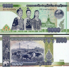 Лаос / Laos 1000 Kip 2008 Pick  UNC