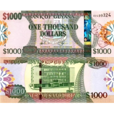ГАЙАНА. 1000 доларів 2011 р. (P-38b). UNC!